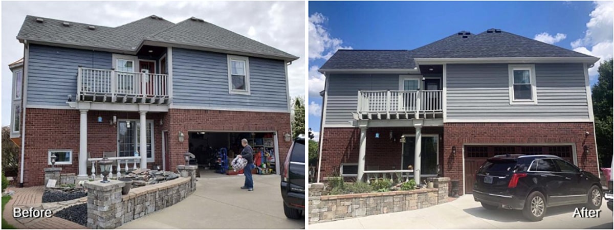 Before and After Rhino Shield's Exterior Improvements in Michigan