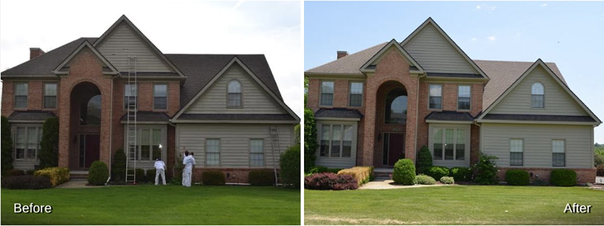 Before and After Rhino Shield's Exterior Improvements in Michigan