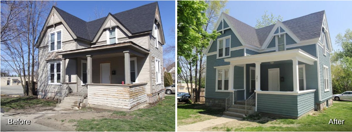 Before and After Rhino Shield's Exterior Improvements in Michigan