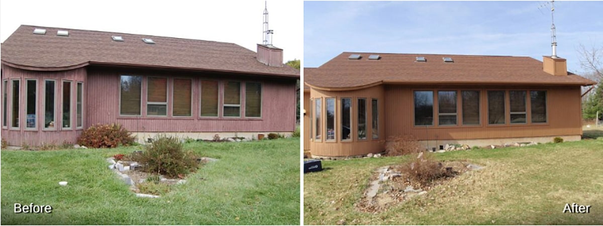 Before and After Rhino Shield's Exterior Improvements in Michigan