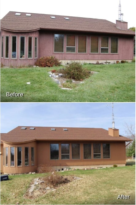 Before and After Rhino Shield's Exterior Work