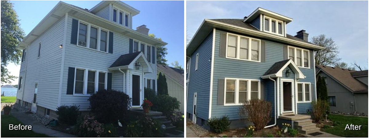 Before and After Rhino Shield's Exterior Improvements in Michigan