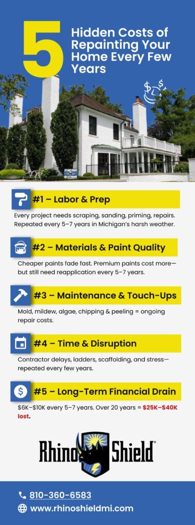 5 Hidden Costs of Repainting Your Home Every Few Years