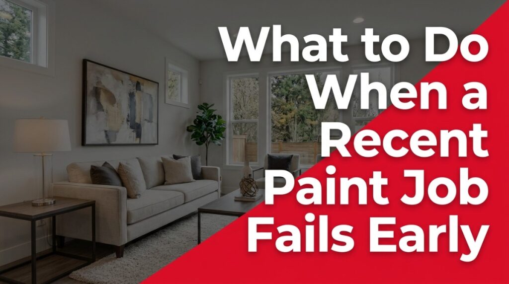 Recent paint job fails early with peeling exterior paint on a Michigan home