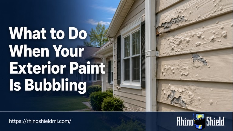 What to Do When Your Exterior Paint Is Bubbling